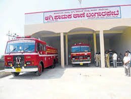 A second completed fire station building.